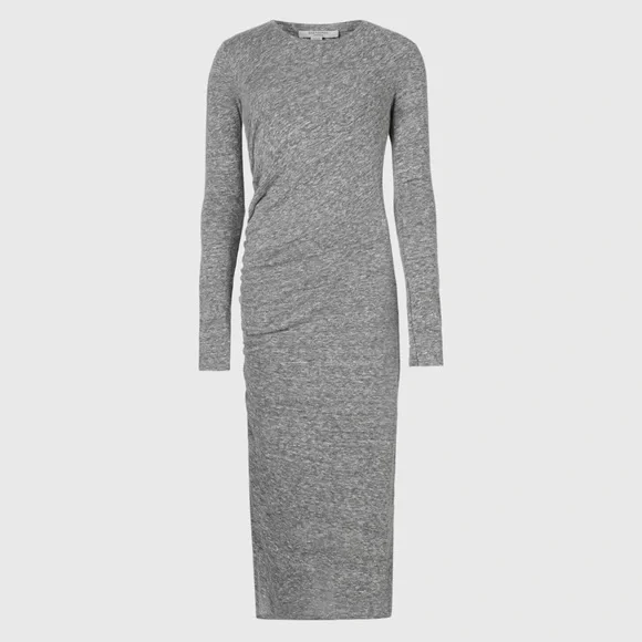All saints Tina dress gray midi size medium - Picture 5 of 11